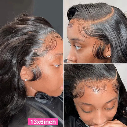 Body Wave Human Hair Curly Wigs