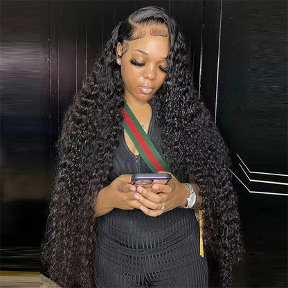 Curly Glueless Wigs Human Hair Ready To Wear 13x6 Deep Wave Hd Lace Front Human Hair Wig Transparent Curly Water Wave Lace Wigs