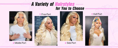 200 Density 613 Human Hair Wig 13x6 Hd Lace Frontal 40 Inch Blonde Human Hair Wig Pre Plucked BrazilianBody Wave Lace Front Wigs