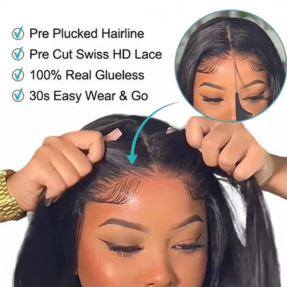 Hd Lace Frontal Curly Glueless Wigs
