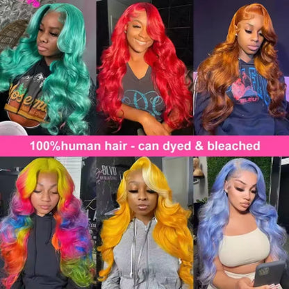 20 34 Inch 250% Density 613 Human Hair Wig 13x6 Hd Lace Frontal Wig Body Wave Lace Front Wig Honey Blonde Human hair For Women