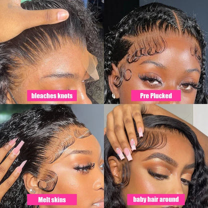 HD Deep Wave Curly Lace Front Hair Wig