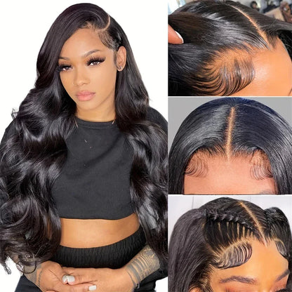 13x6 Body Wave Lace Front Wigs Human Hair Pre Plucked 200% Density HD Lace Frontal Wigs Human Hair For Women