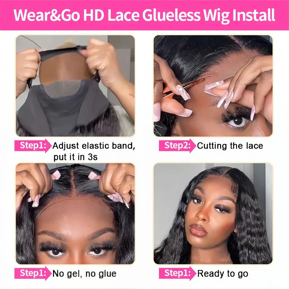 Hd Lace Frontal Curly Glueless Wigs